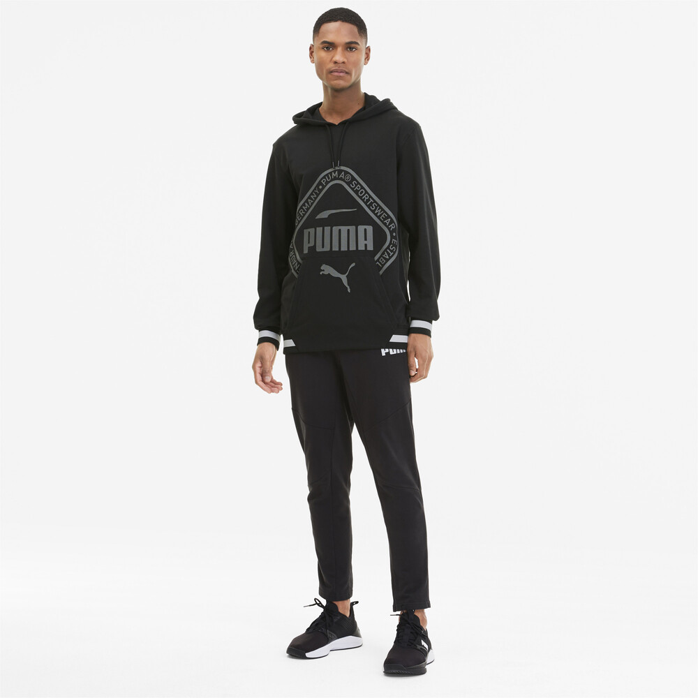 

PUMA - male - Толстовка Collective Warm up Hoodie – Puma Black-tonal print –, Черный
