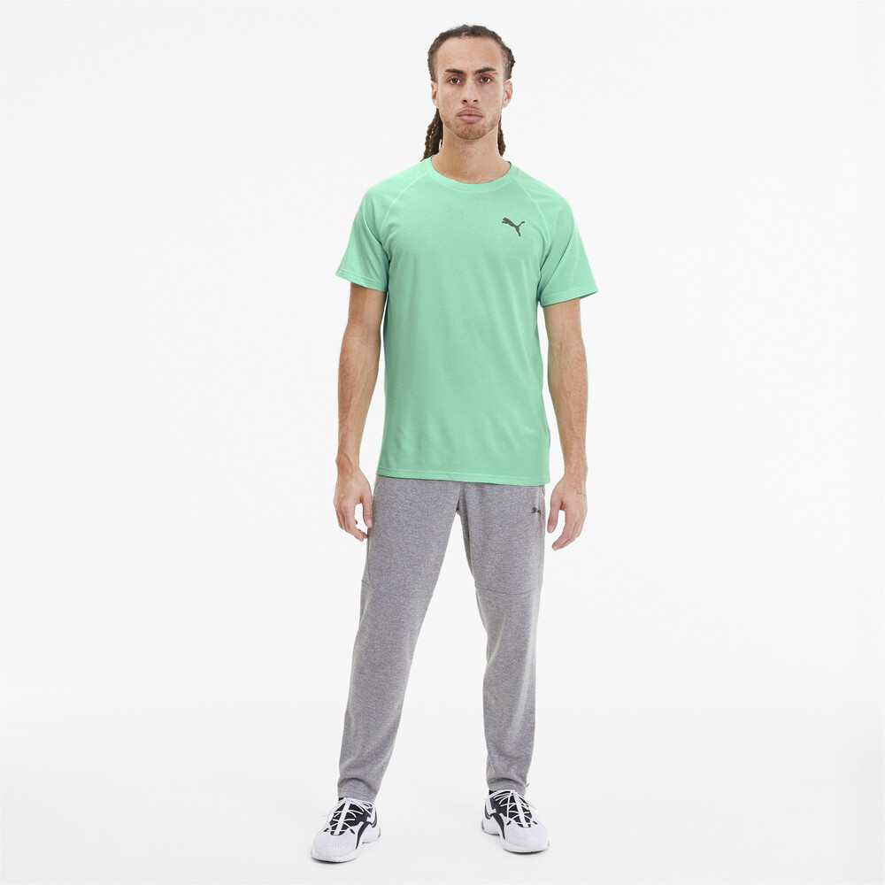 

PUMA - male - Футболка PUMA Heather SS Tee – Green Glimmer Heather –, Зеленый