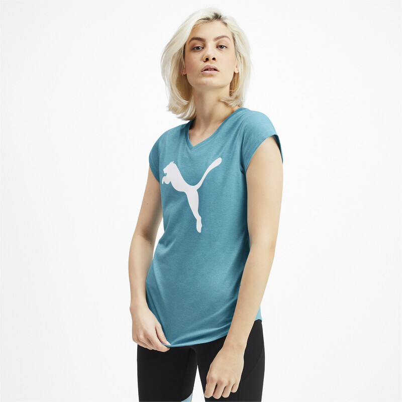 

Women's PUMA Heather Cat V-neck Training Tee