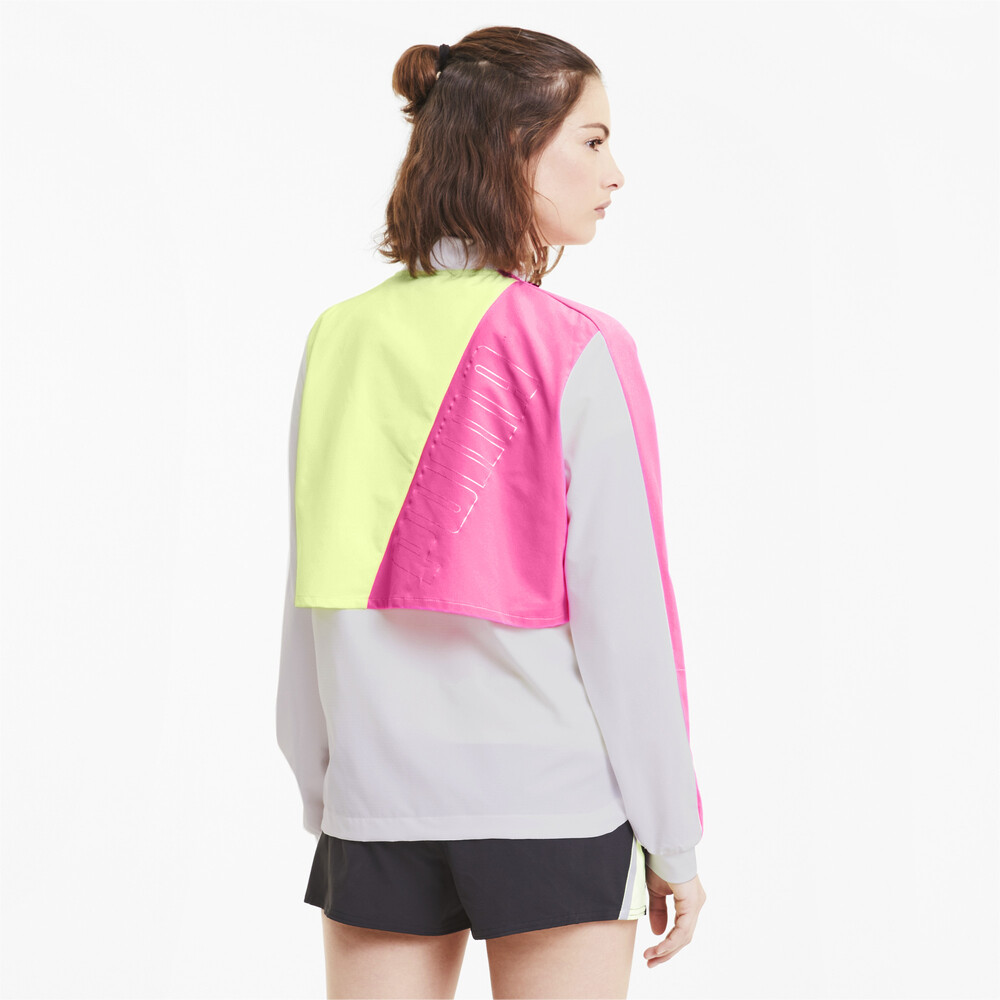 

PUMA - female - Олимпийка Run Ultra Jacket – WhiteLuminousPinkFizzyYellow –, Белый