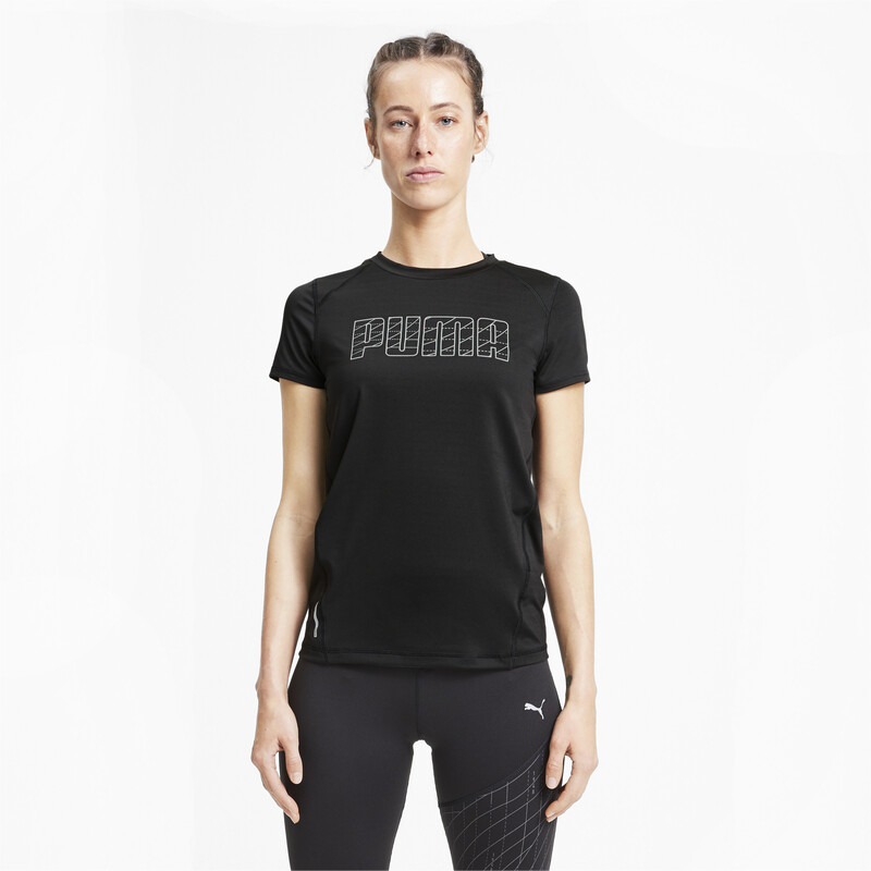 

Women's PUMA Short Sleeve Running T-Shirt, Black