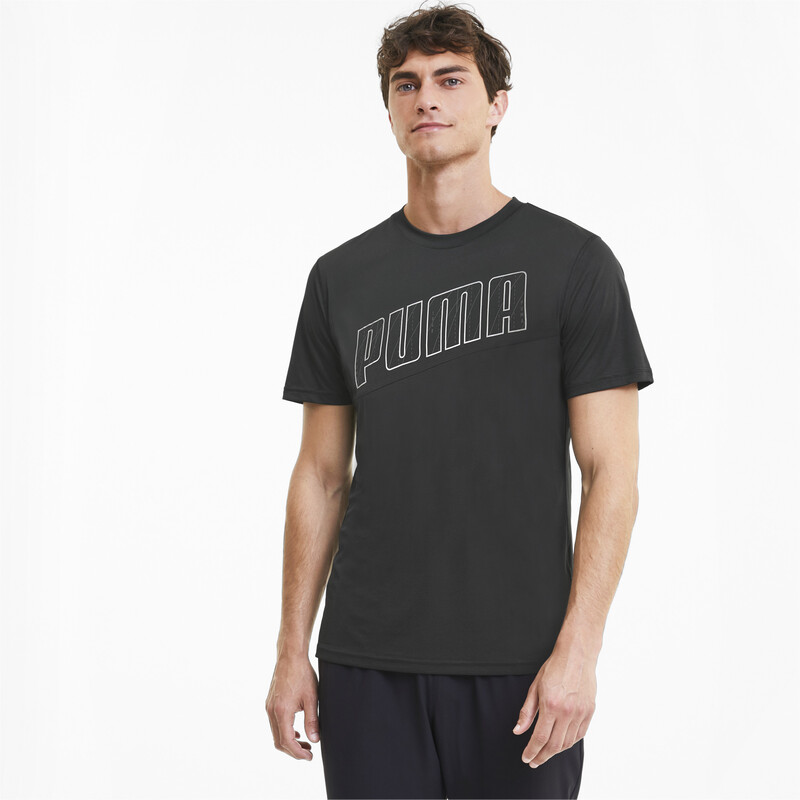 

Men's PUMA Run Logo T-Shirt, Black