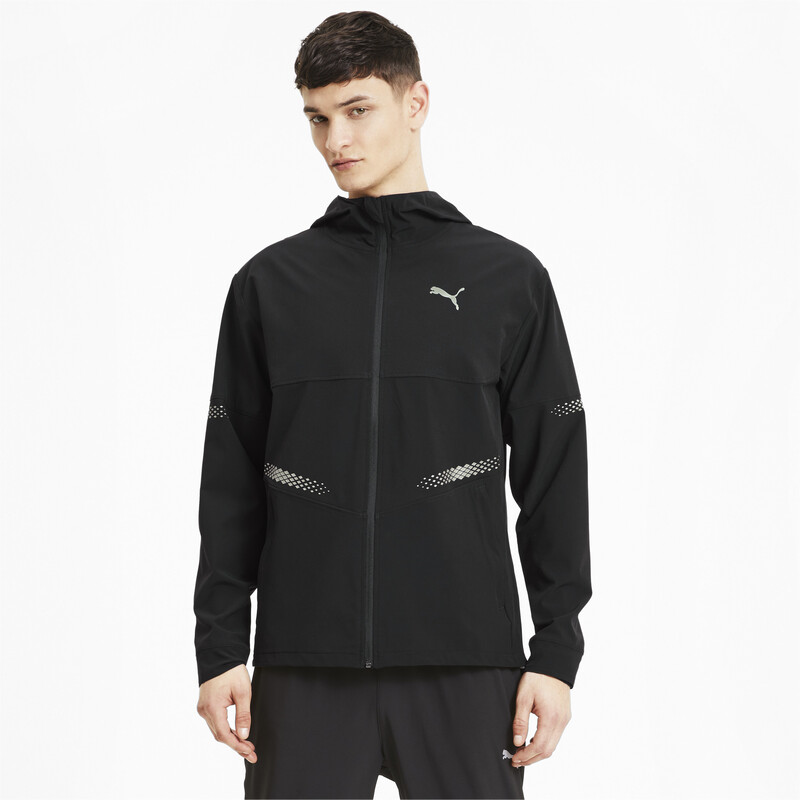 

Men's PUMA Runner ID Hooded dryCELL Running Jacket, Black