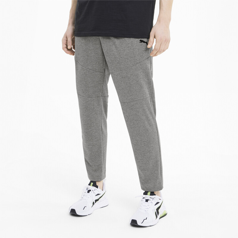

Men's PUMA Tapered Knitted dryCELL Training Slim Pants, Gray