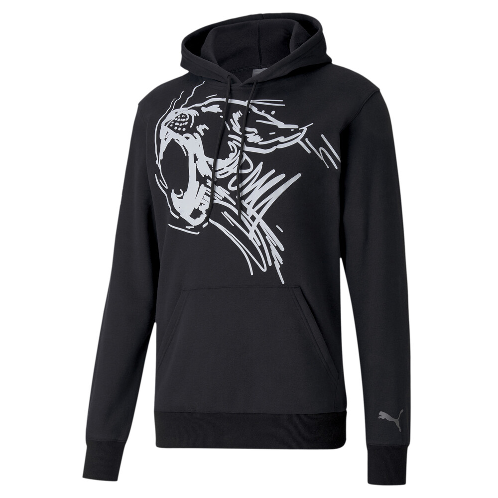 

PUMA - male - Толстовка Performance Graphic Hoodie – Puma Black-White Big Cat –, Черный
