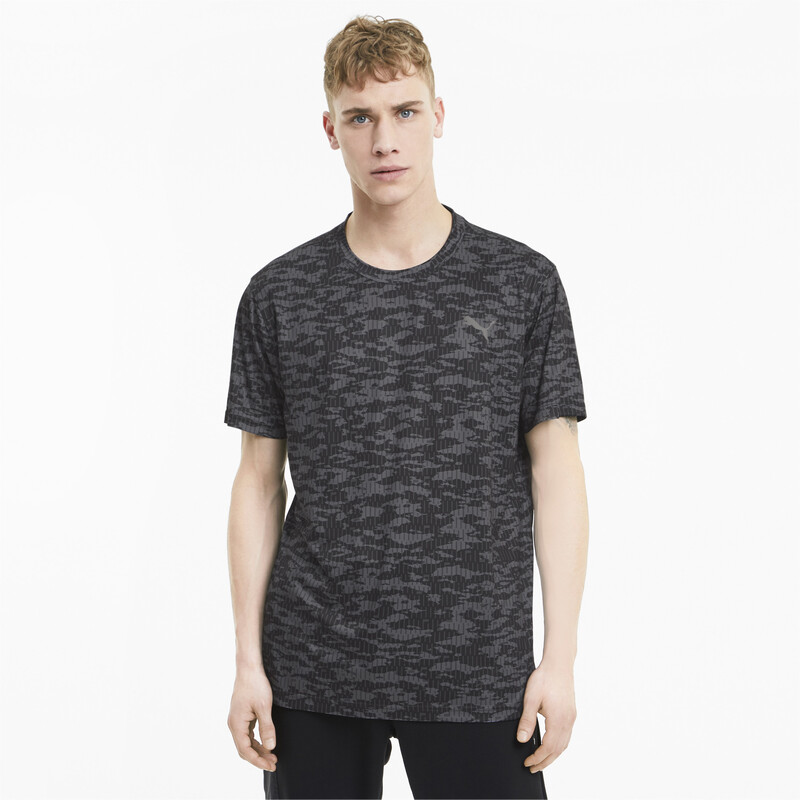

Men's PUMA Performance AOP Shirt Sleeves T-Shirt, Black