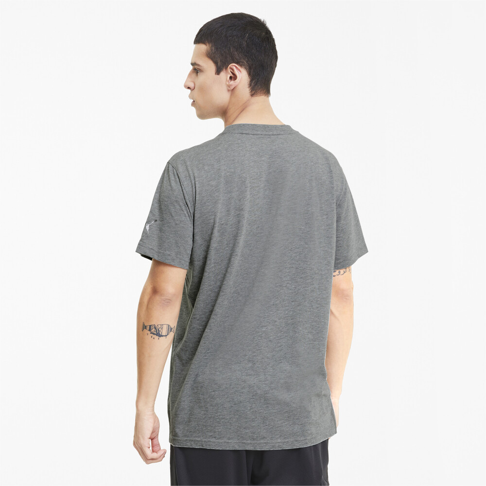

PUMA - male - Футболка Performance Graphic SS Tee – Medium Gray Heather- Big Cat –, Серый