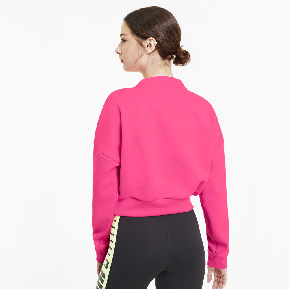 

PUMA - female - Толстовка Train Zip Crew Sweatshirt – Luminous Pink –, Розовый