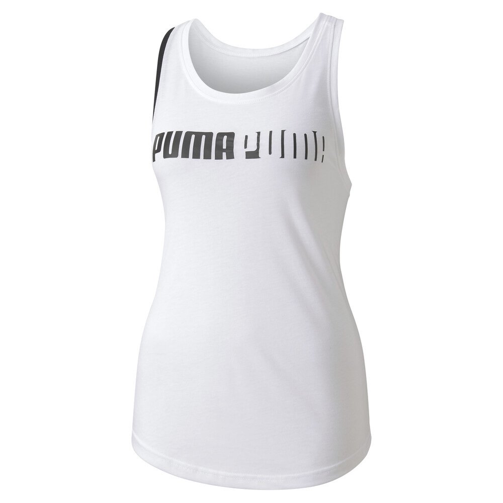 

PUMA - female - Майка Train Logo Cross Back Tank – Puma White –, Белый