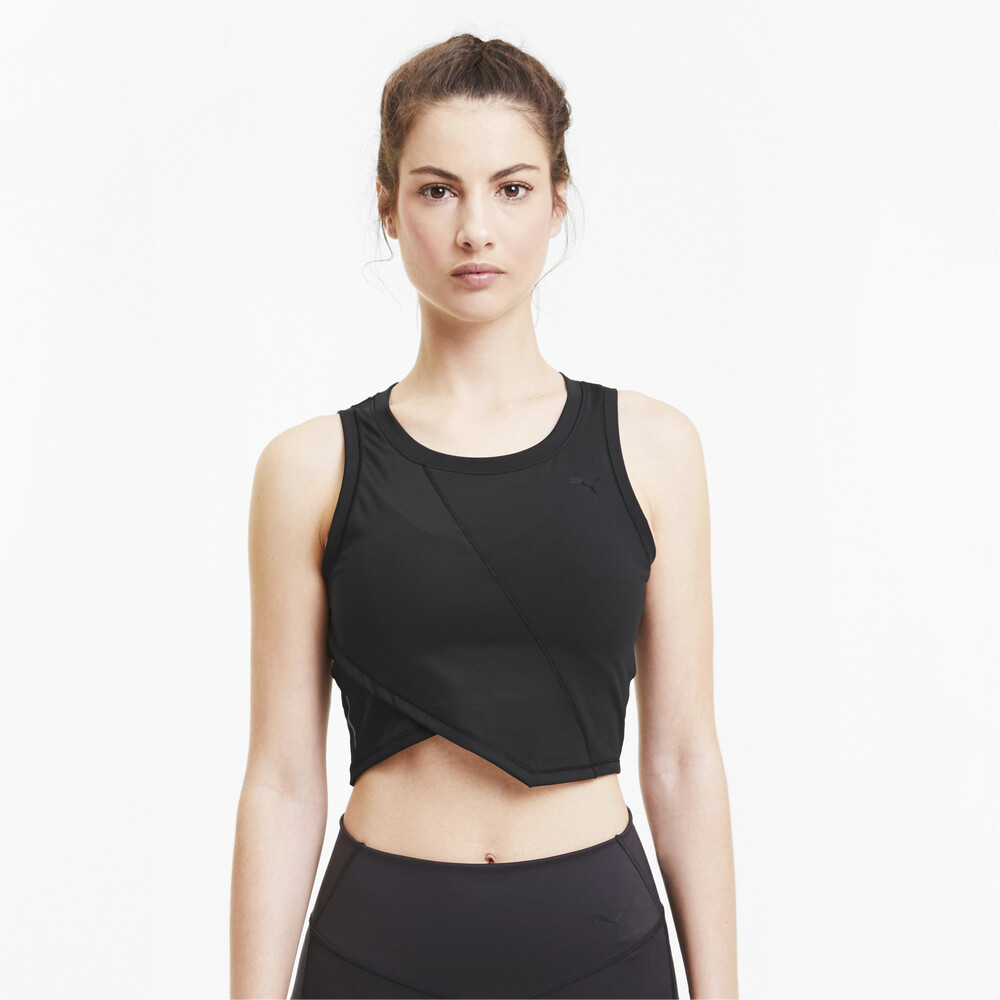 Studio Lace Women's Training Crop Top Black PUMA