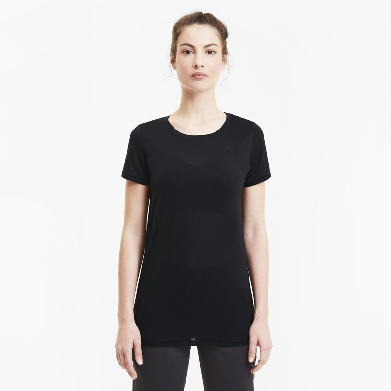 

PUMA Studio Lace Keyhole dryCELL Training T-Shirt, Black