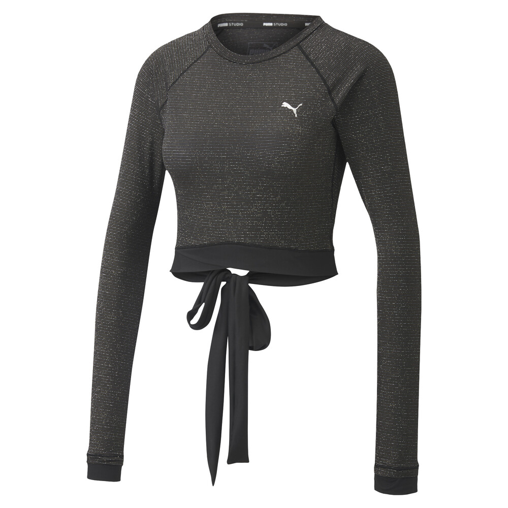 

PUMA - female - Топ Studio Metallic LS Top – Puma Black –, Черный