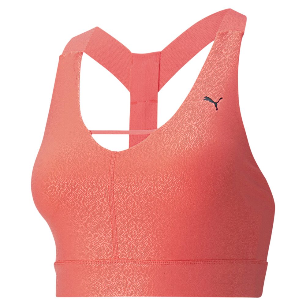 Mid Impact Pearl Women's Training Bra Orange PUMA
