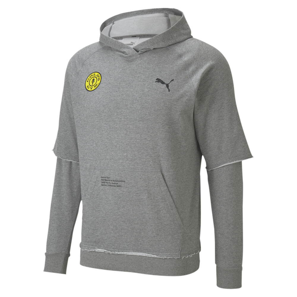 PUMA x GOLD'S GYM dryCELL Hoodie | Gray | Puma - PUMA ...