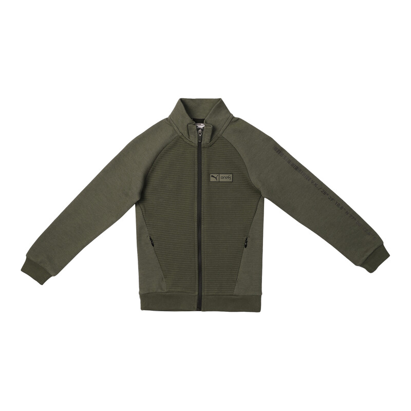 

PUMA X One8 Knitted Full-Zip Boy's Sweatshirt, Thyme