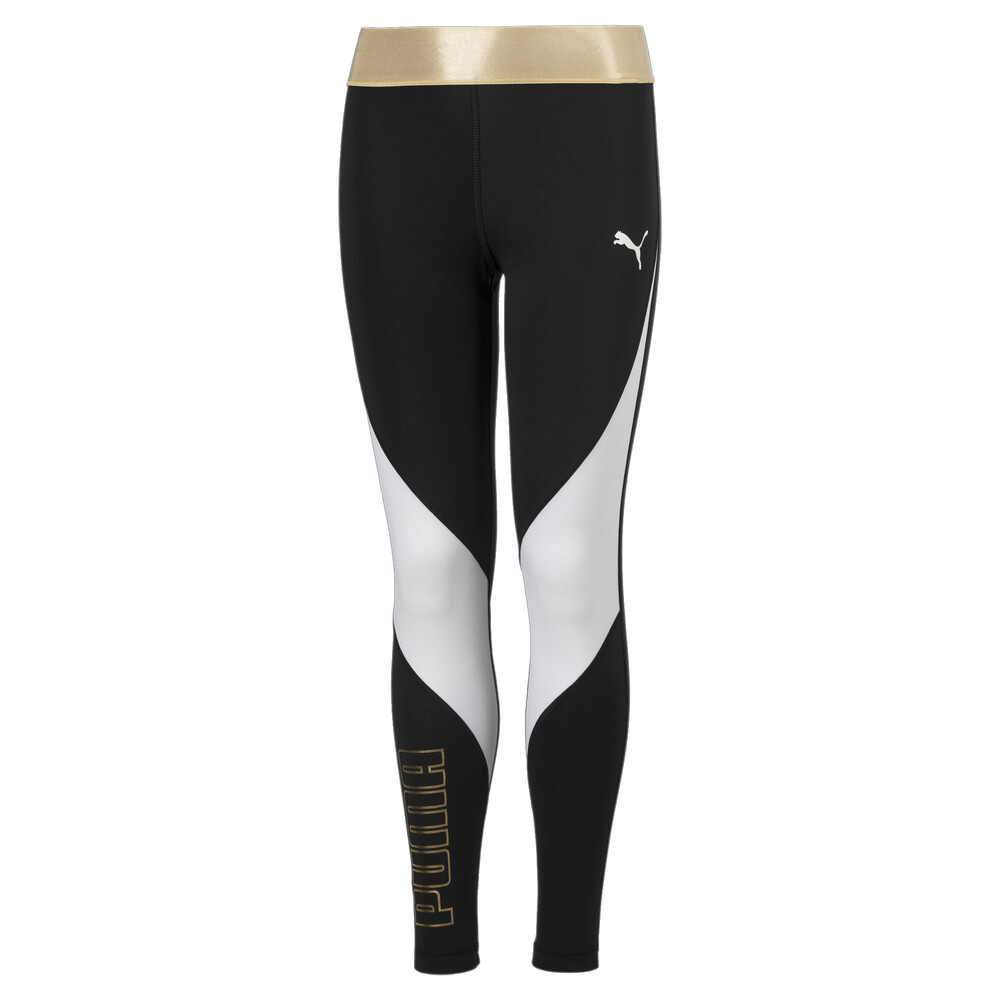 фото Леггинсы metallic splash girls' leggings puma