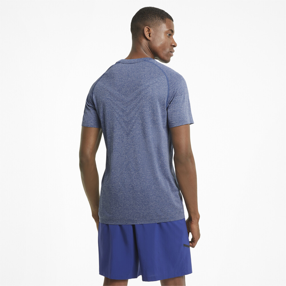 

PUMA - male - Футболка evoKNIT Tech Short Sleeve Men' Training Tee – Elektro Blue –, Синий