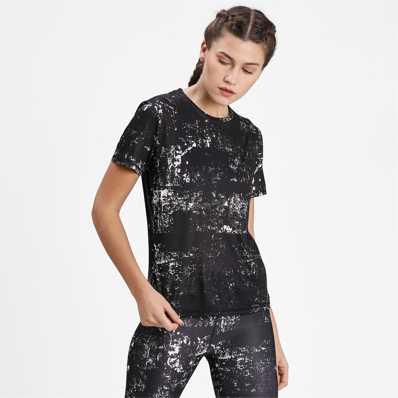 Women's PUMA Graphic Running T-Shirt, Black