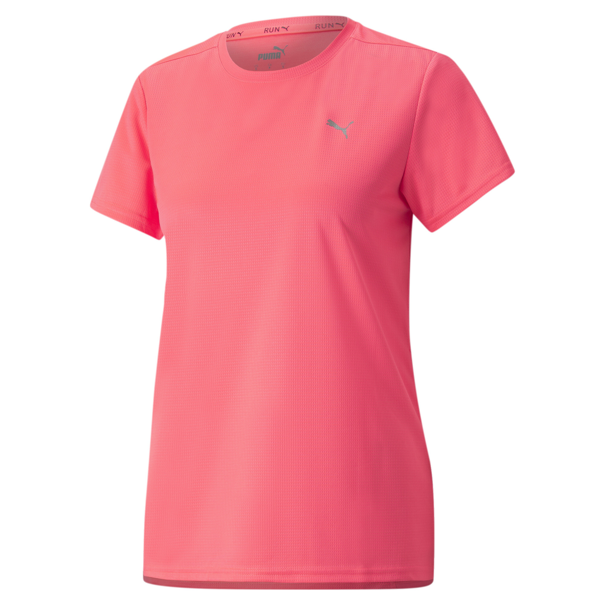 Women's PUMA Favourite Short Sleeve Running T-Shirt In Pink, Size Large