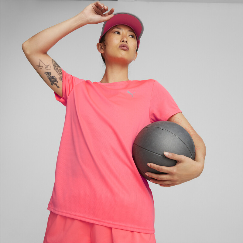

Women's PUMA Favourite Short Sleeve Regular Fit Running T-shirt, Sunset glow