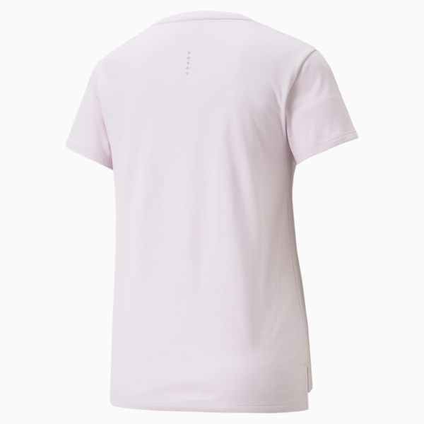 Favourite Heather Short Sleeve Women's Running Tee, Lavender Fog Heather, large-ZAF