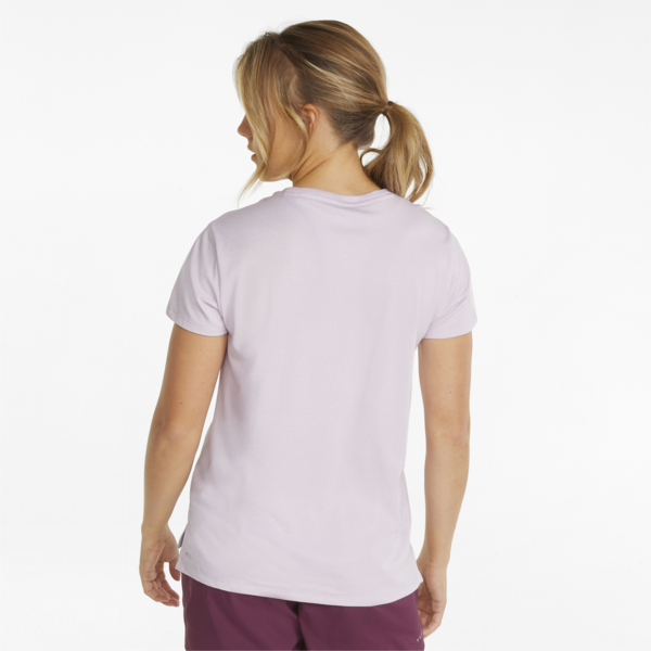 Favourite Heather Short Sleeve Women's Running Tee, Lavender Fog Heather, large-ZAF