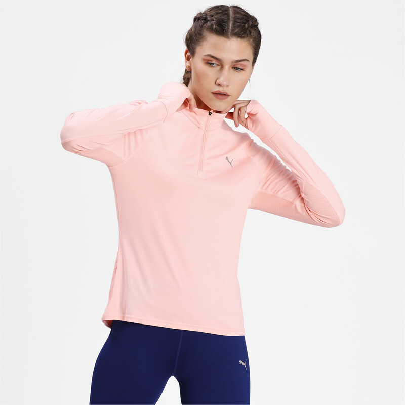 

Women's PUMA Favourite Quarter-Zip Running Pullover, Pink