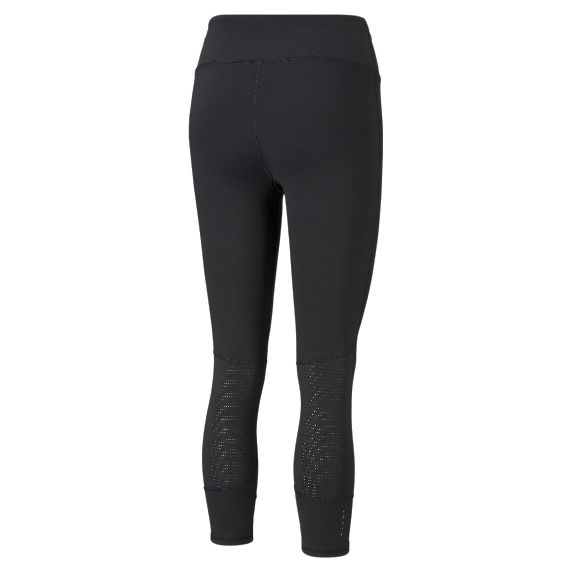 Women's PUMA Favourite 3/4 Running Leggings In Black, Size Medium