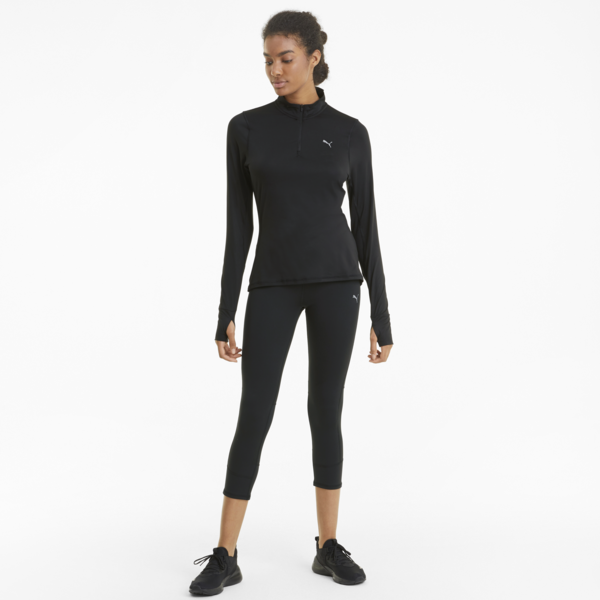 Favourite Women's 3/4 Running Leggings, Puma Black, large-ZAF