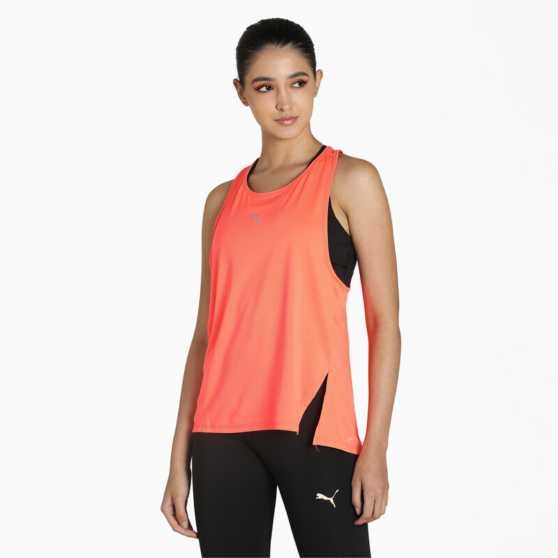 

Women's PUMA COOLadapt Running Tank Top, Black/red