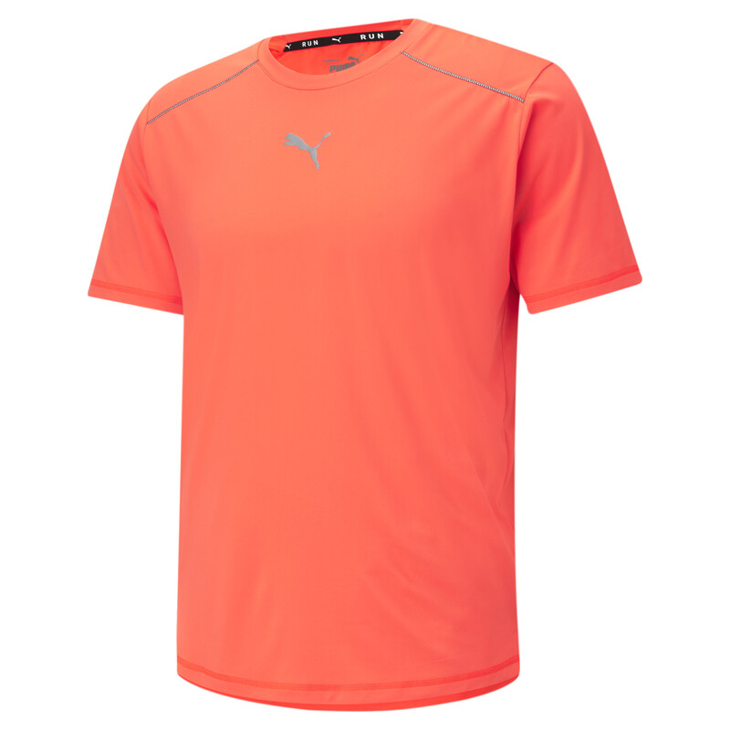 

Men's PUMA COOLadapt Short Sleeve Running T-shirt, Black/red