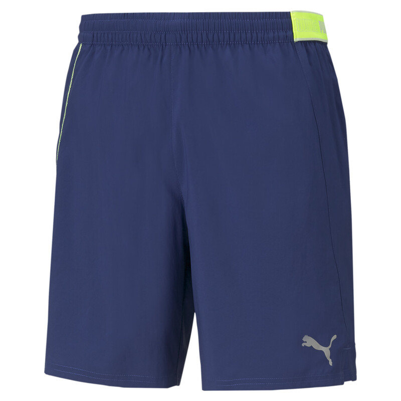 

Men's PUMA Woven 7" Running Shorts, Black/blue