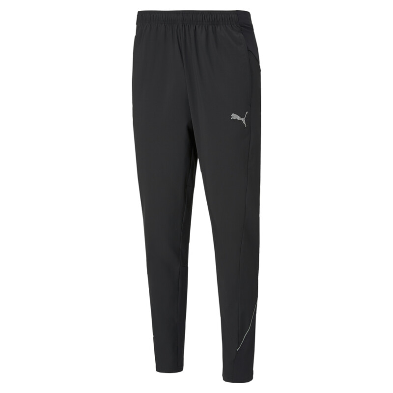 

Men's PUMA Woven Tapered Running Pants, Black