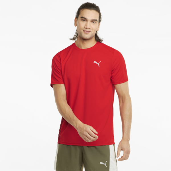 Favourite Short Sleeve Men's Running Tee, High Risk Red-Intense Red, large-MEX