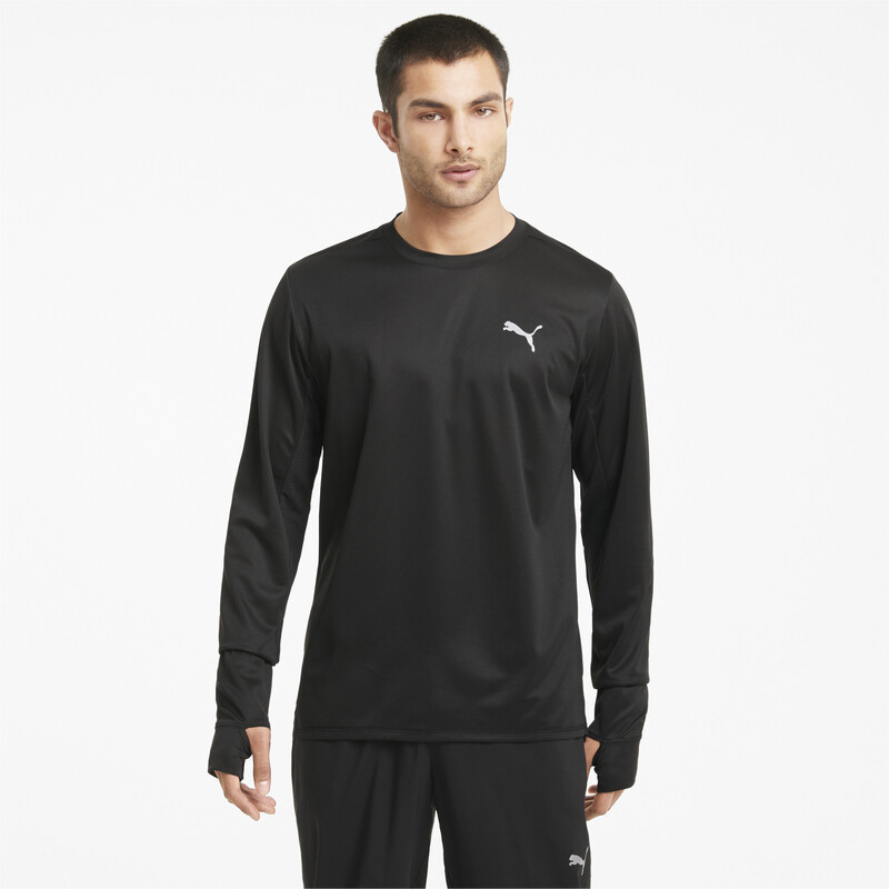 

Men's PUMA Favourite Long Sleeve Running T-shirt, Black