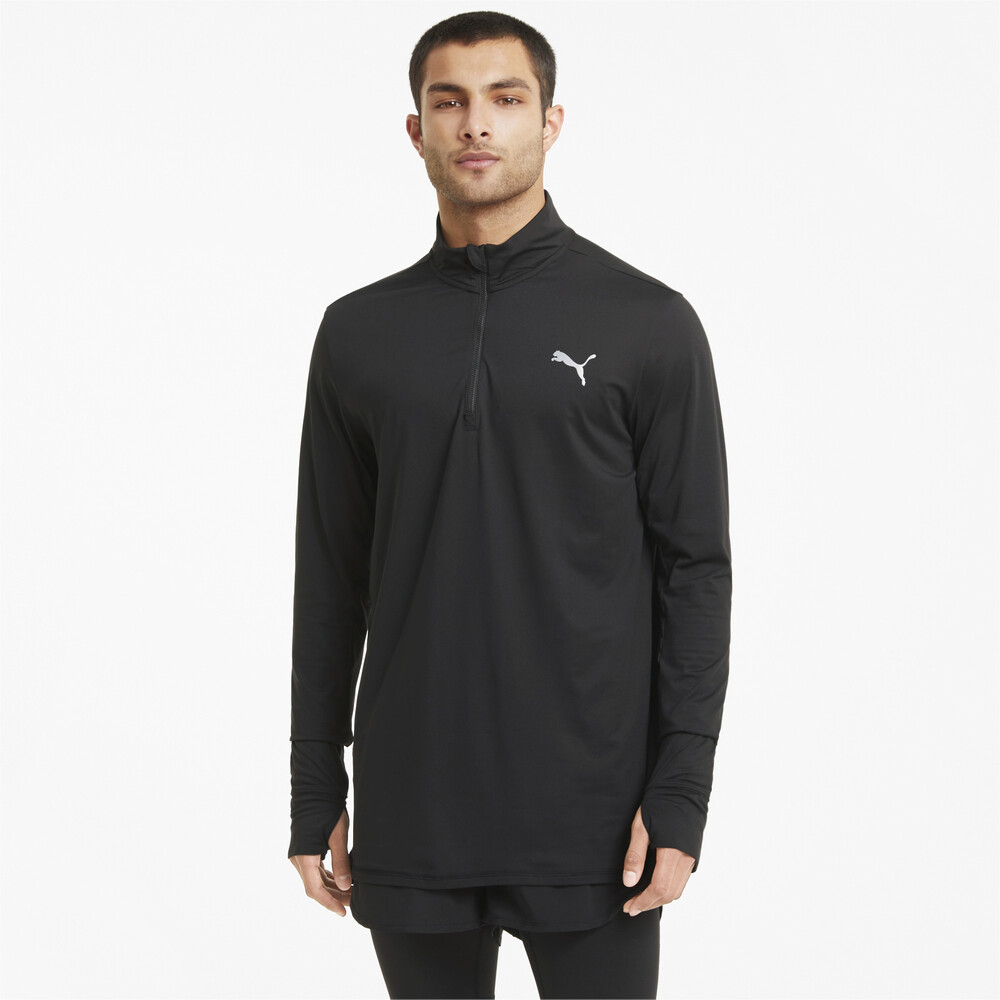 фото Футболка с длинным рукавом favourite quarter-zip men's running tee puma