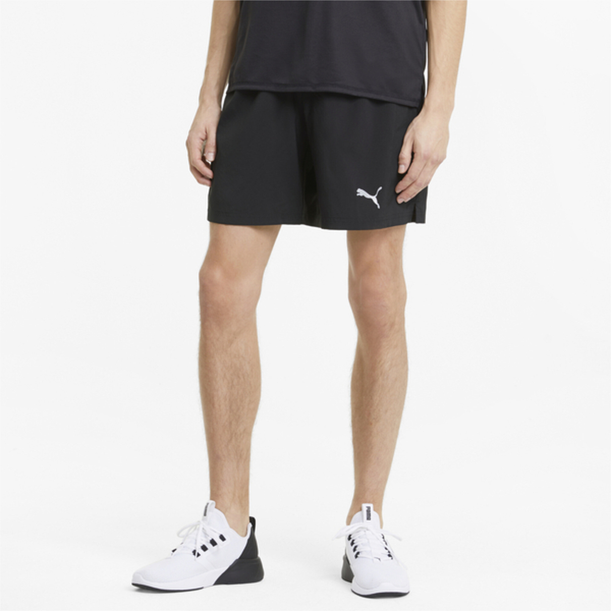 Men's PUMA Favourite Woven 7 Session Running Shorts In Black, Size Large