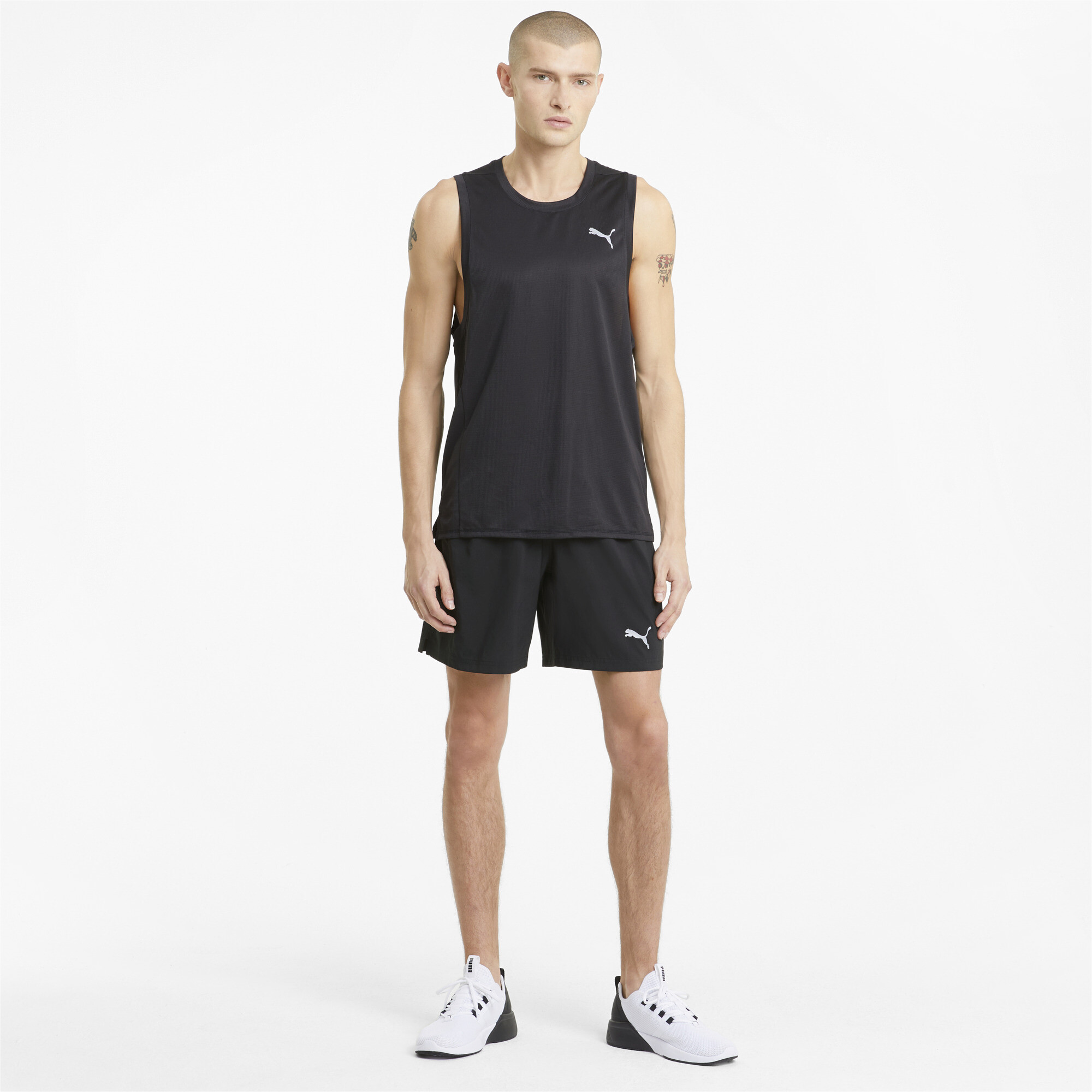 Men's PUMA Favourite Woven 7 Session Running Shorts In Black, Size Small