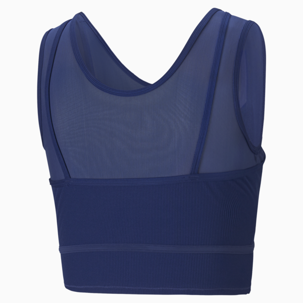 Studio Women's Layered Crop Top, Elektro Blue, large-ZAF