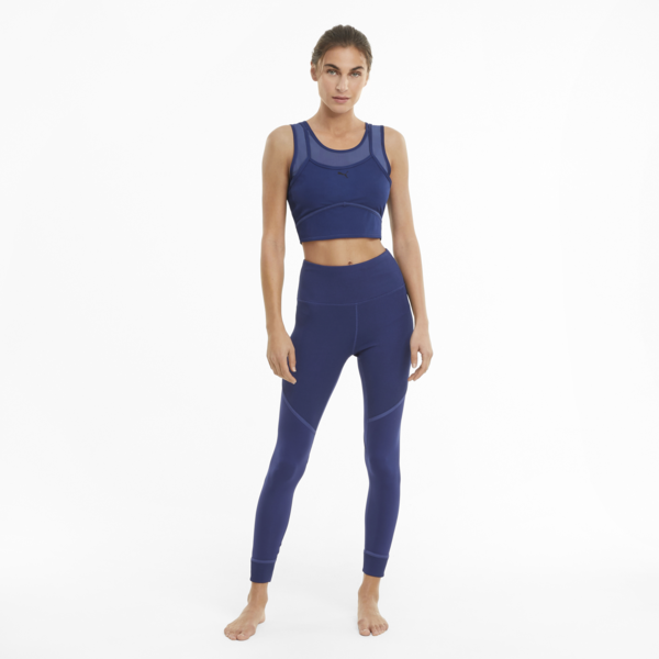 Studio Women's Layered Crop Top, Elektro Blue, large-ZAF