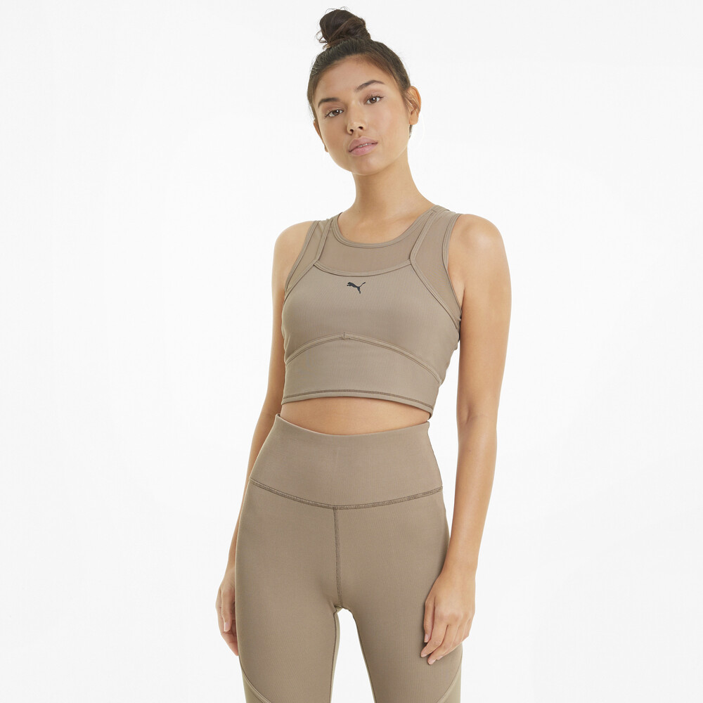 фото Топ studio layered women's training crop top puma