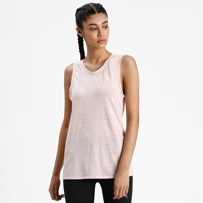 

Women's PUMA Studio Burnout Training Tank Top, Pink