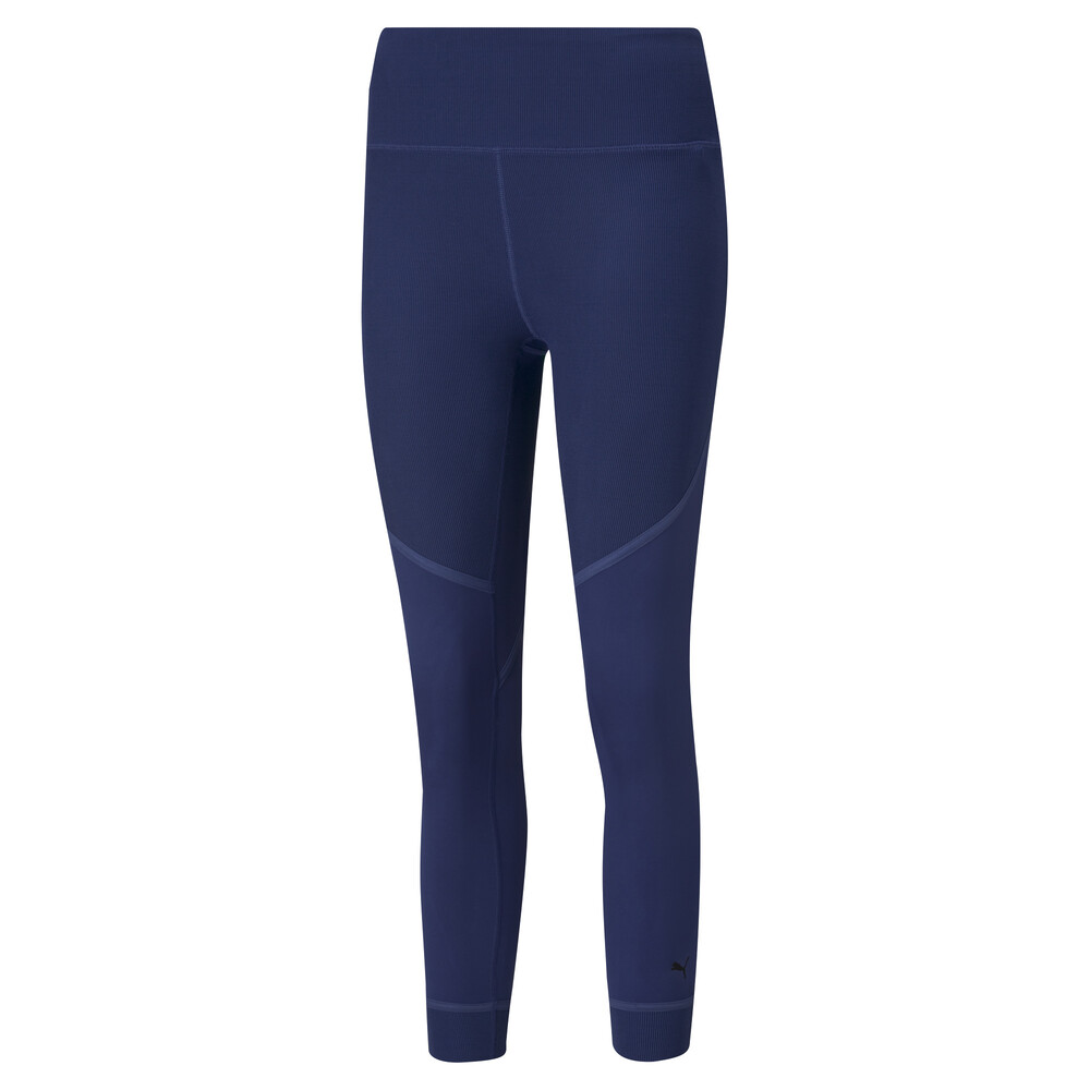фото Леггинсы studio ribbed high waist 7/8 women's training leggings puma