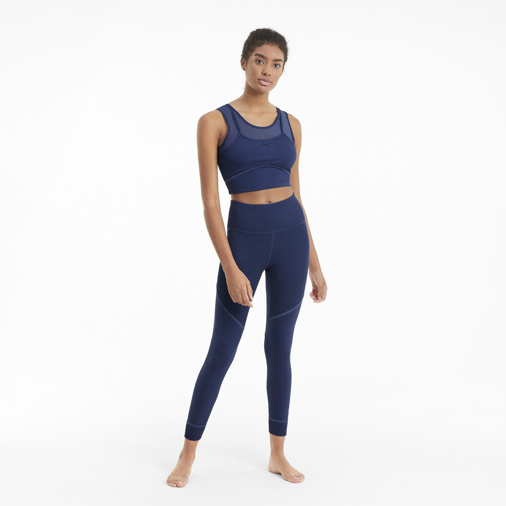 фото Леггинсы studio ribbed high waist 7/8 women's training leggings puma