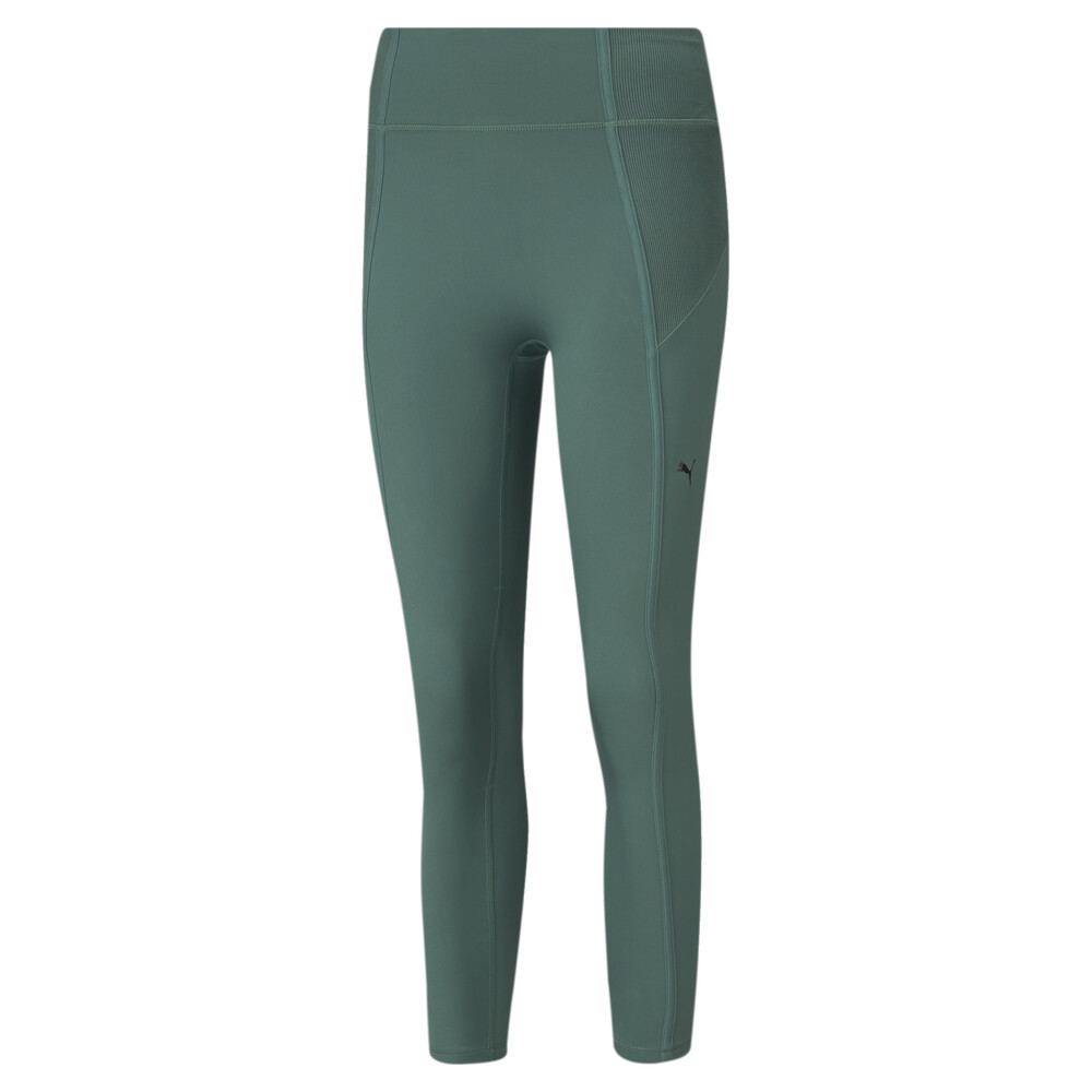 фото Леггинсы studio side ribbed high waist 7/8 women's training leggings puma