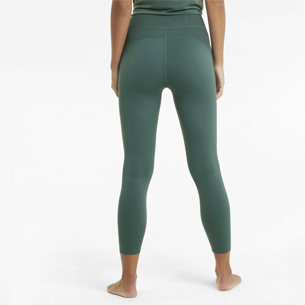 

PUMA - female - Леггинсы Studio Side Ribbed High Waist 7/8 Women' Training Leggings – Blue Spruce –, Зеленый