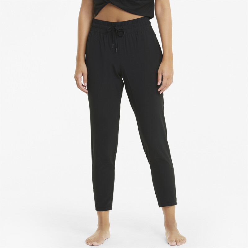 

Women's PUMA Studio Woven Tapered Training Slim Pants, Black