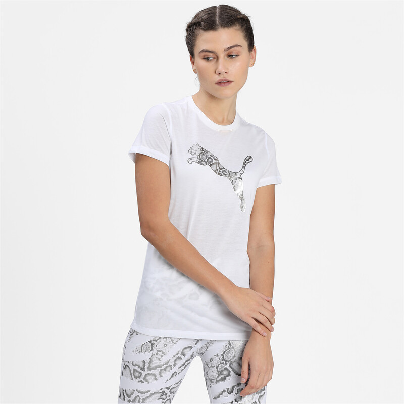 

Women's PUMA Performance Branded Short Sleeve Training T-shirt, White
