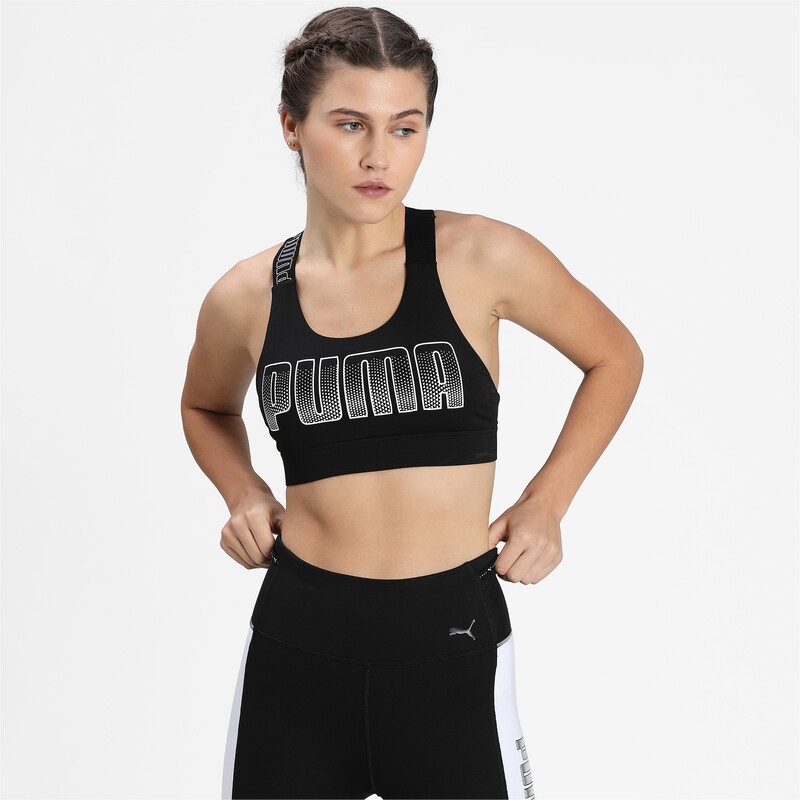 

Women's PUMA Feel It Mid Impact Training Bra, Black