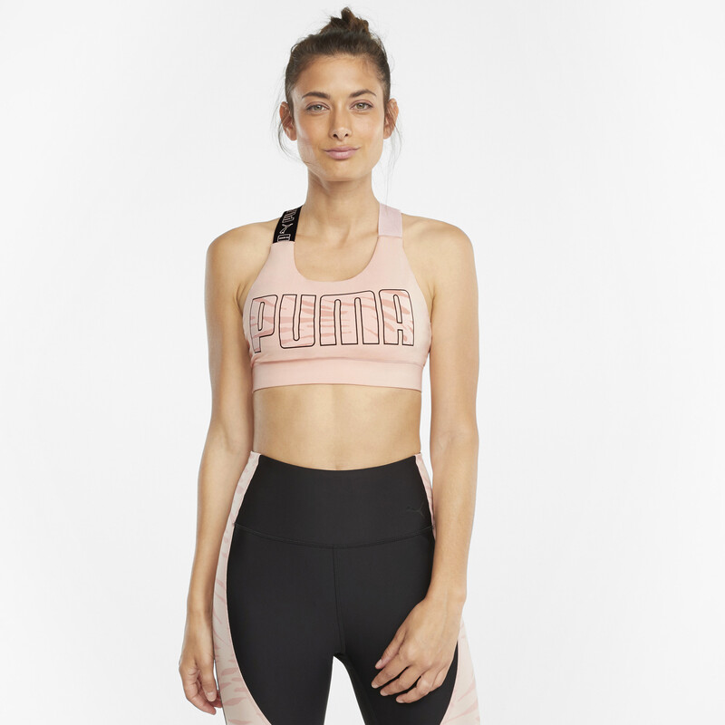 

Women's PUMA Feel It Mid Impact Training Bra, Lotus-print